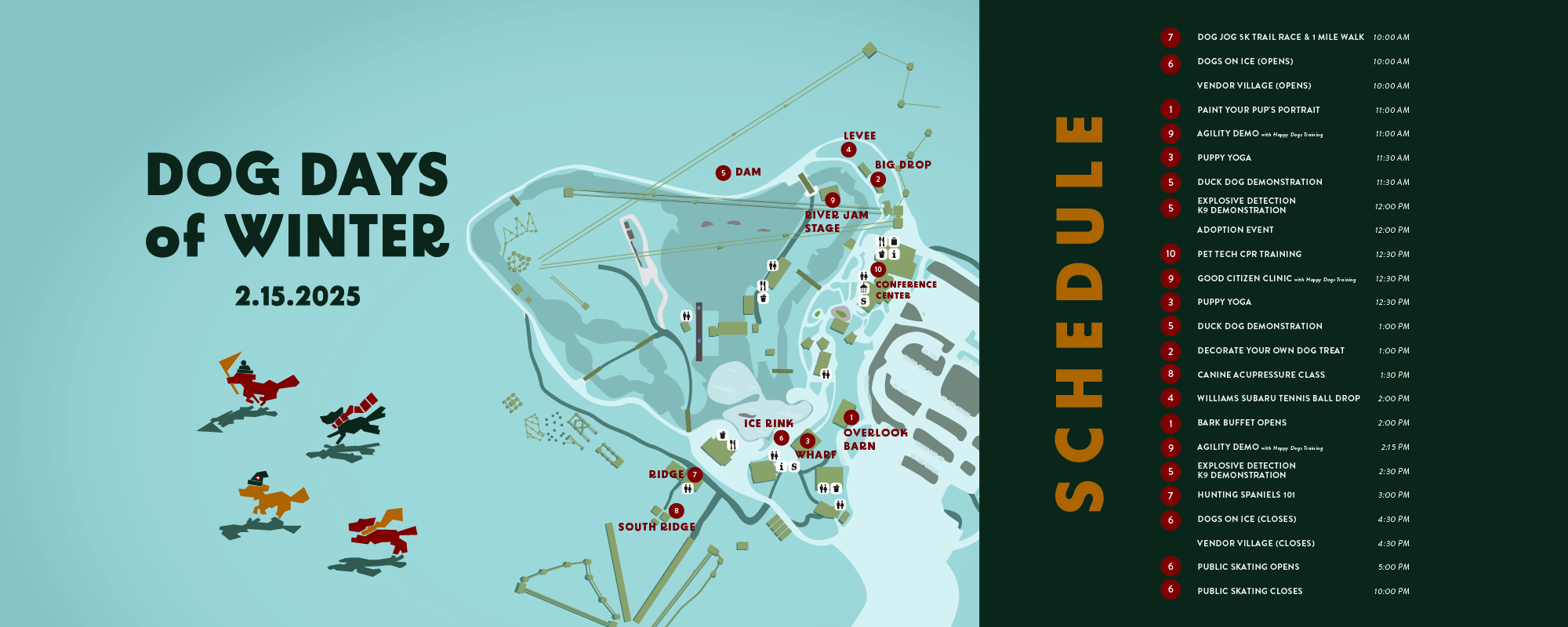 2025 Dog Days Map