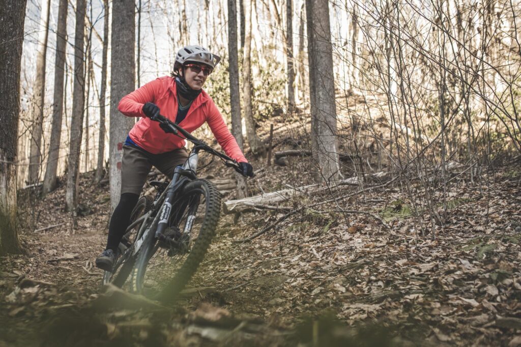 Mountain biking in the Pisgah National Forest
