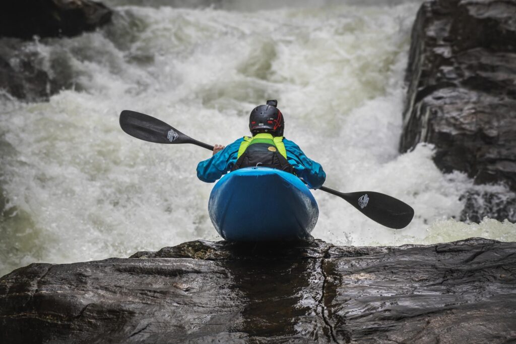 Whitewater kayaking near the Pisgah National Forest