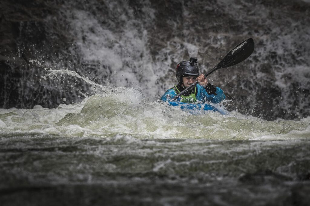 Whitewater kayaking near the Pisgah National Forest