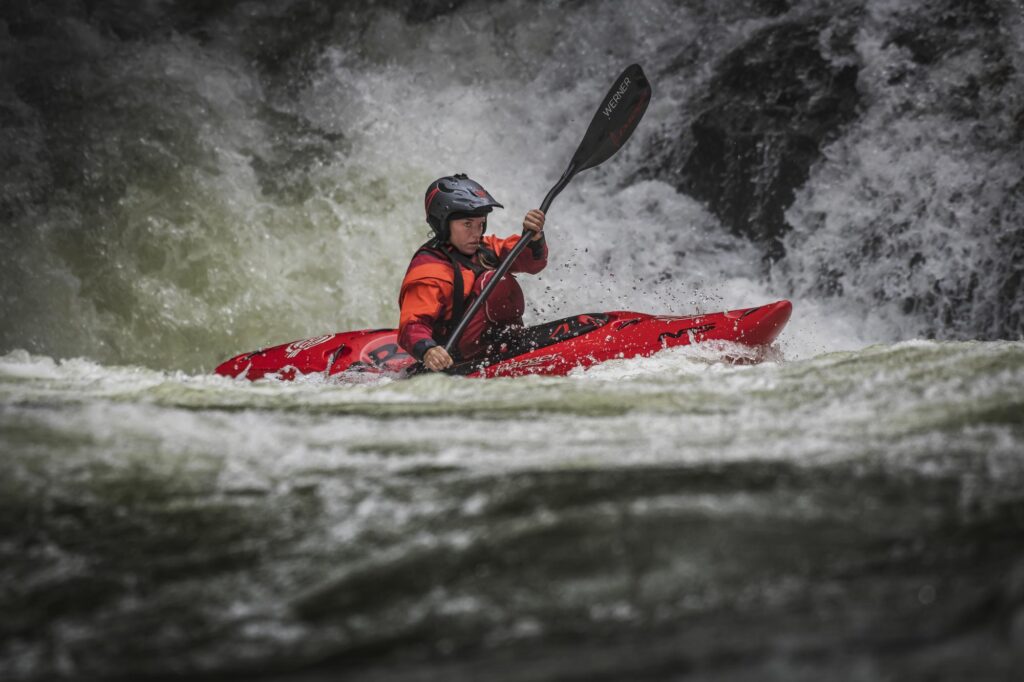 Whitewater kayaking near the Pisgah National Forest